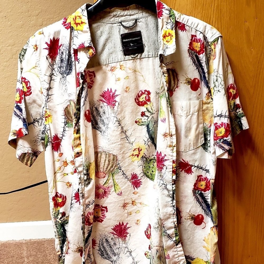 Floral Desert Button Up